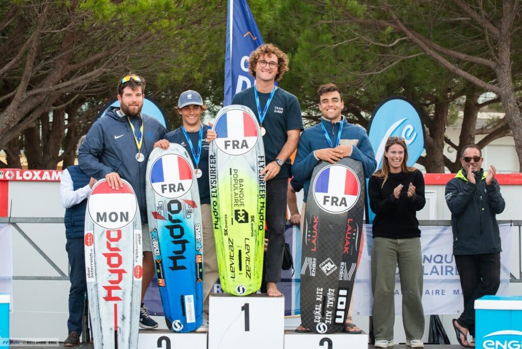2e place pour Alexander Ehlen en Kitefoil Open 10 podium