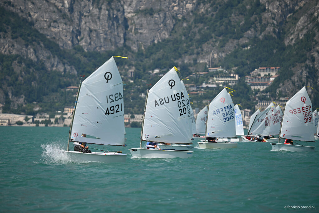 régate d'optimist en Italie