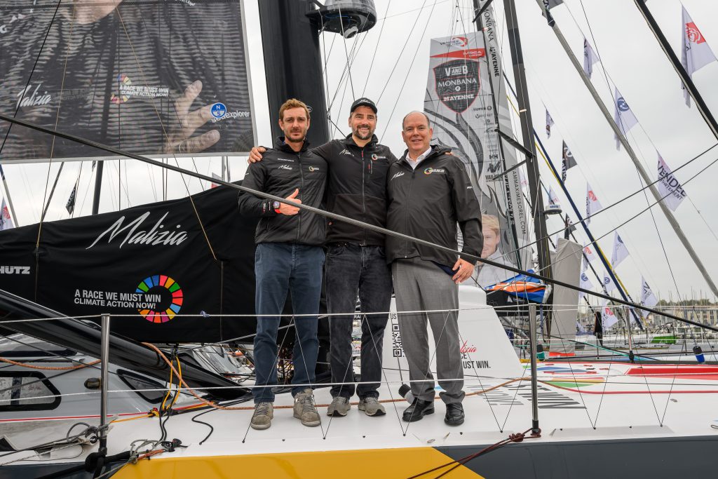 vendée globe race village avec boris herrmann