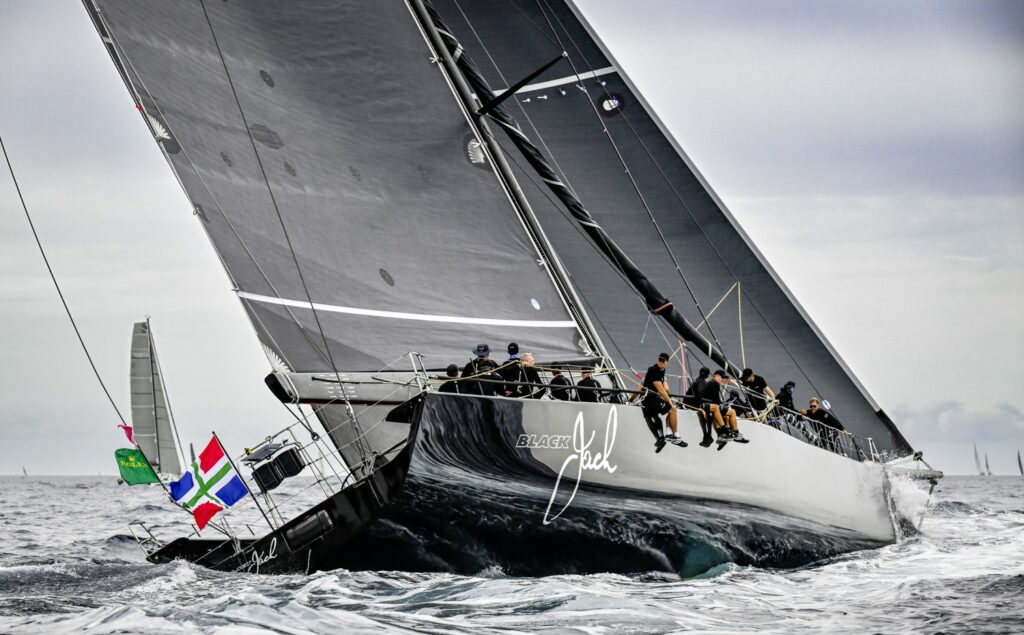Impressive results for YCM 10 BLACK JACK 100, Sail No: 525100, LOA: 30.48, Design: Reichel/Pugh 30.5, 2005, Skippers: Tristan Le Brun & Jelmer Van Beek, Owner: Remon Vos, Country: Monaco 46th Rolex Middle Sea Race start